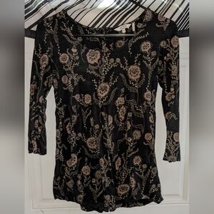 Fatface UK Floral 3/4 sleeve Top